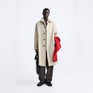 NWT Men’s Oversized Cotton Trench Small/Medium